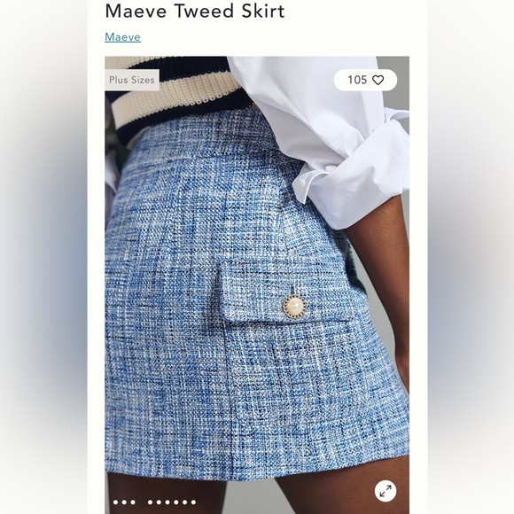 Maeve Tweed Skirt Size 12 - Picture 6 of 14